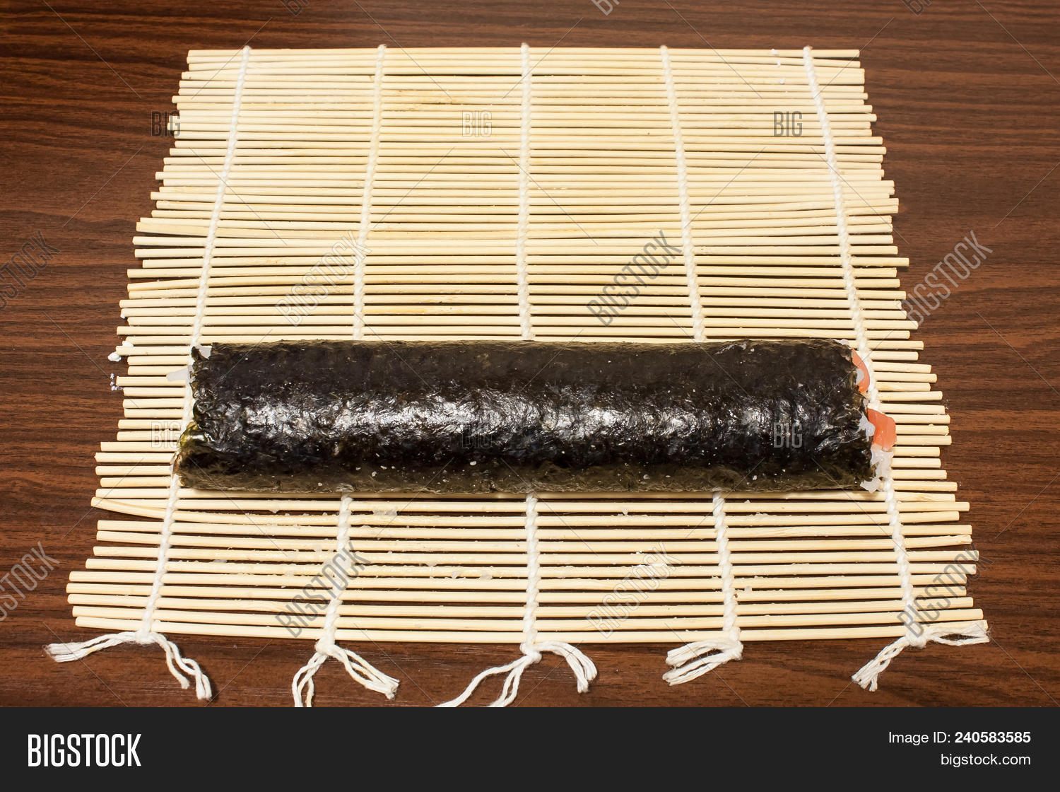 On Bamboo Sushi Roll Image & Photo (Free Trial) | Bigstock