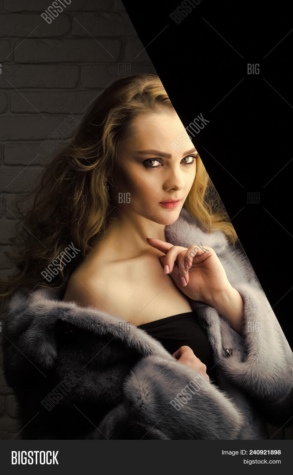 Woman Grey Mink Fur Image & Photo (Free Trial) | Bigstock