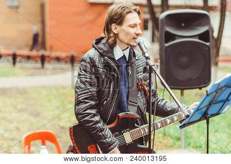 Musicians Sing Songs On The Street On Victory Day
