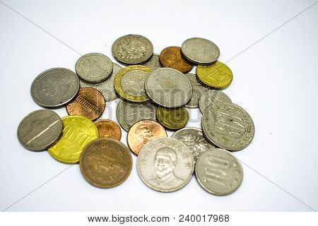 Saving Money Concept Preset By Money Putting Stack Growing Business