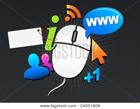 Kreative Internet Illustration