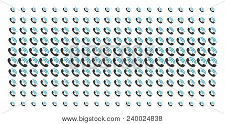 Call Ring Icon Halftone Pattern, Designed For Backgrounds, Covers, Templates And Abstract Concepts. 
