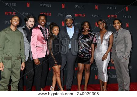 LOS ANGELES - MAY 6:  Dear White People Cast at the Netflix FYSEE Kick-Off Event at Raleigh Studios on May 6, 2018 in Los Angeles, CA