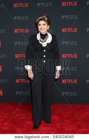 LOS ANGELES - MAY 6:  Gloria Allred at the Netflix FYSEE Kick-Off Event at Raleigh Studios on May 6, 2018 in Los Angeles, CA