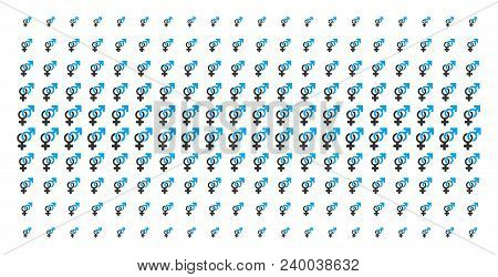 Heterosexual Symbol Icon Halftone Pattern, Designed For Backgrounds, Covers, Templates And Abstracti