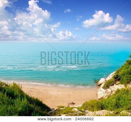 dlouhá pláž Platja larga v Salou Tarragona Katalánsko Španělsko [Ilustrační foto]