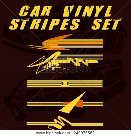 Car Vinyl Stripes Set 25.eps