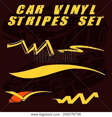 Car Vinyl Stripes Set 39.eps
