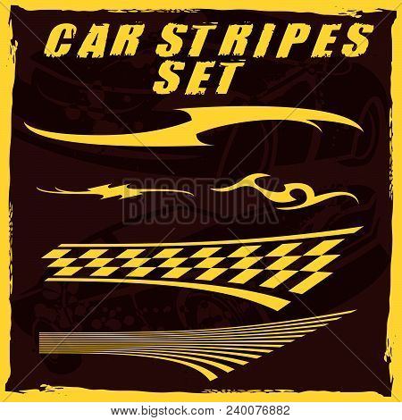Car Vinyl Stripes Set 54.eps