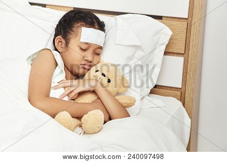 Asian Girl Sleeping In Hospital