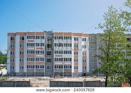 Construction Site For A New Residential Five-story Building