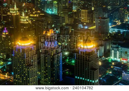 Bangkok City At Twilight