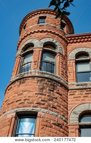 Dallas, Texas - May 7, 2018: View Of Old Red Museum, Formerly Dallas County Courthouse In Dallas, Te