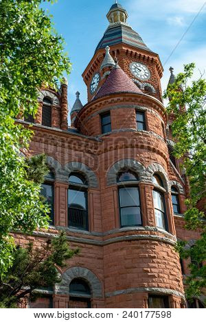 Dallas, Texas - May 7, 2018: View Of Old Red Museum, Formerly Dallas County Courthouse In Dallas, Te