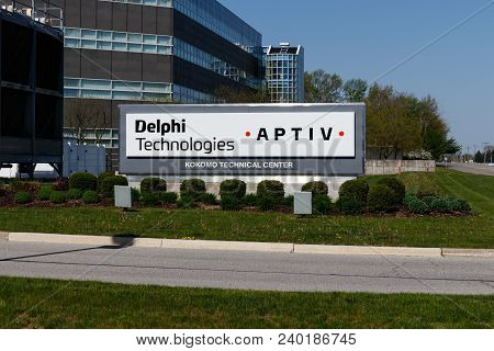 Kokomo - Circa May 2018: Delphi Automotive Ctc Building. Delphi Is Now Two Companies: Delphi Technol