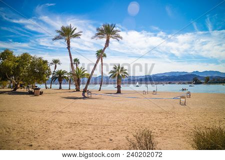 Summer Day On The Beach In Lake Havasu City