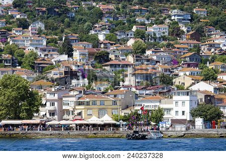 Princes Islands, Turkey - July 18, 2015 : View From The Ferry, Which Runs Along The Route Istanbul -