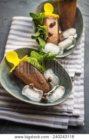 Coffee Lollypops With Mint