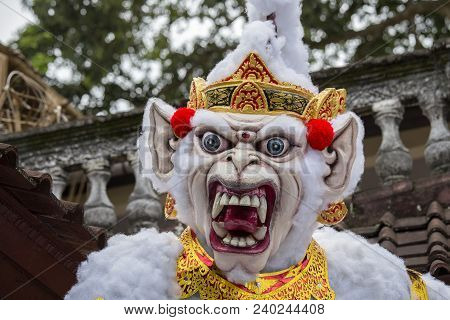 Ubud, Bali, Indonesia - March 20, 2015 : Impresive Hand Made Structure, Ogoh-ogoh Statue Built For T
