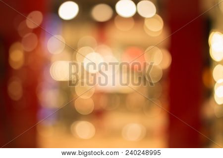 Blurred Purple Glitter Vintage Blinking Christmas Lights Led Bulbs Motion, Close Up Of Big Bokeh Lig