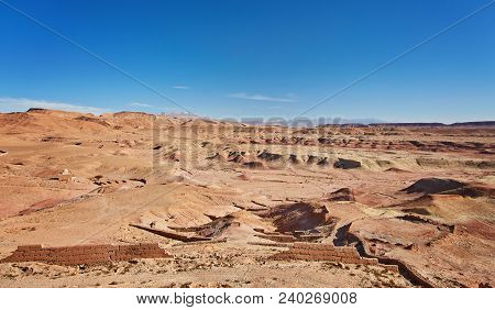 Ait Ben Haddou Panoramic View From Top