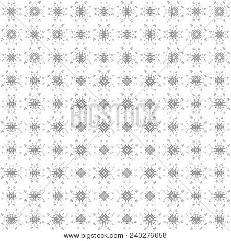 Seamless Abstract Black White Texture Fractal Patterns