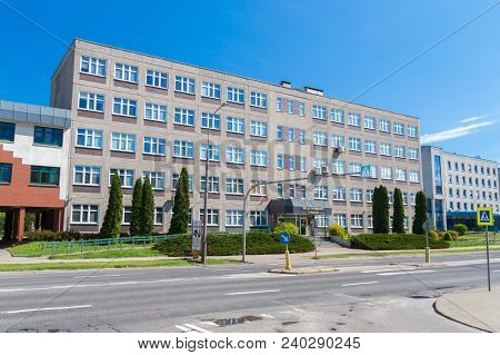 Olsztyn, Poland - May 1, 2018: Building Of Revenue Service Belong To Ministry Of Finance Of Poland.