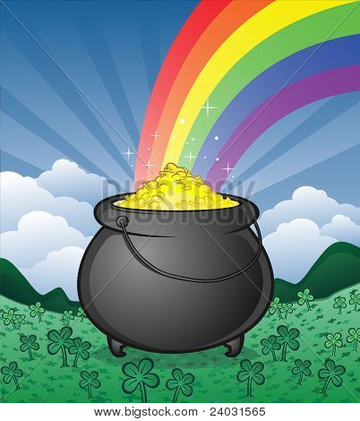 Горшок с золотом полный