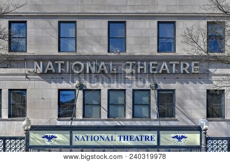 Washington, Dc - April 8, 2018: National Theatre, Located In washington, D.c. It Is A Venue For A Va