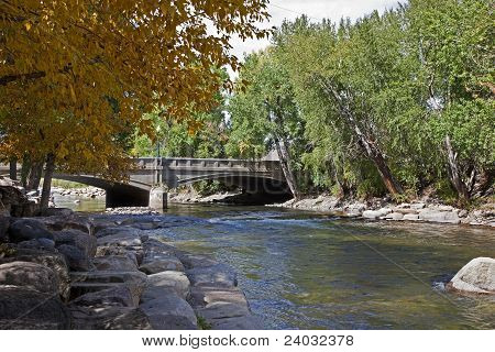 Bridge And Arkansas River In Salida, Colorado