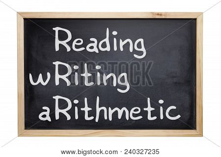 Blackboard Reading Writing Arithmetic
