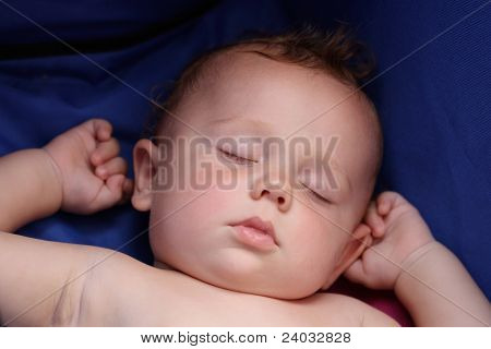 slapende baby