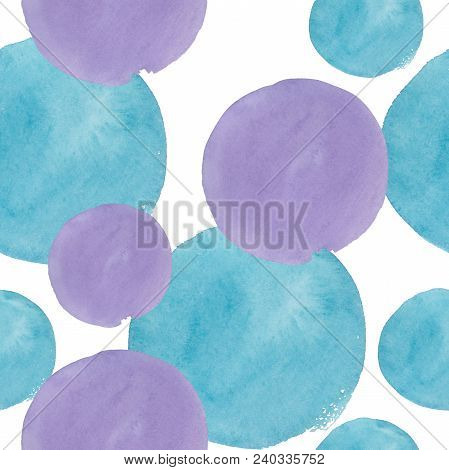 Colorful Texture Illustration Pattern In A Watercolor Style. Aquarelle Paper Splash Shapes Isolated 