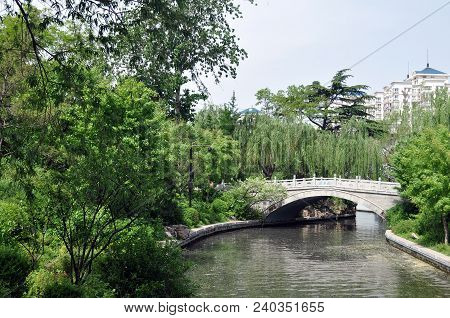 Bridge in the forest
. Photographed in Jinan , China