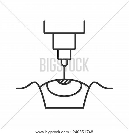 Laser Eye Surgery Linear Icon. Thin Line Illustration. Medical Ophthalmology. Laser Vision Correctio