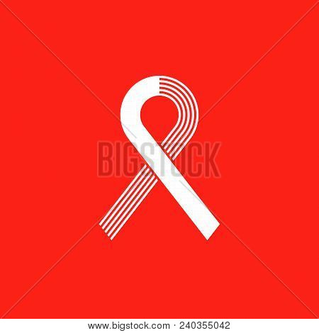 World Remembrance Day Of Aids Victims. Ribbon Aids Symbol. May 20 On Red Background. Vector Illustra