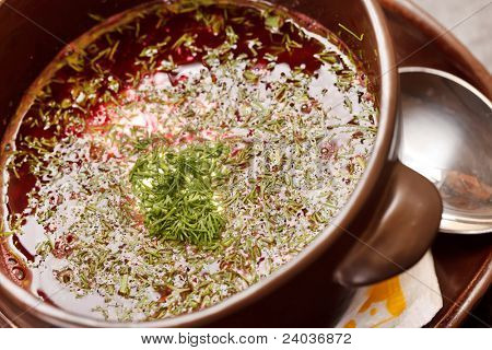 Litouwse Borsjt (Wit-Russische nationale food)