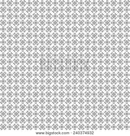 Seamless Abstract Black White Texture Fractal Patterns