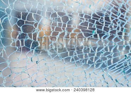 Glass Broken Cracks.