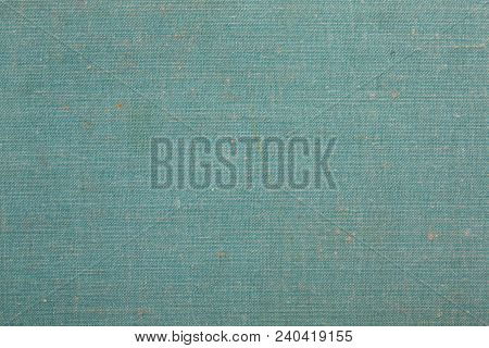 Old Dirty Cloth Texture. Book Cover, Greenbackground