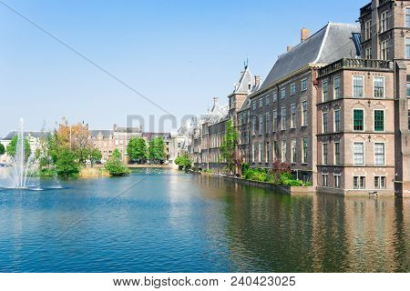 View Of Binnenhof - Dutch Parliamentat Summer, The Hague, Holland