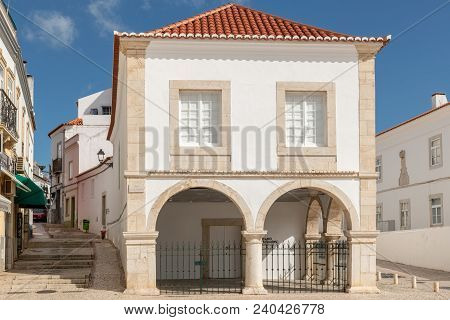 Lagos, Portugal - Circa May 2018: Old Slave Market Building In The Town Square, Lagos, Algarve, Port