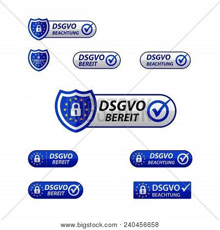 Dsgvo General Data Protection Regulation  Notification Web Button