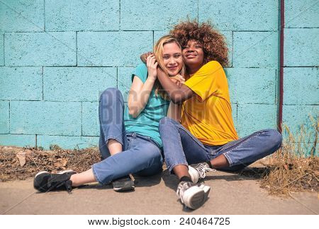 Neverending friendship between two girls