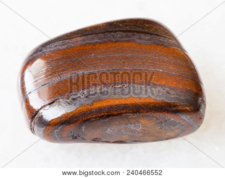 Macro Shooting Of Natural Rock Specimen - Polished Jaspillite (jaspilite, Taconite Jasper) Gemstone 