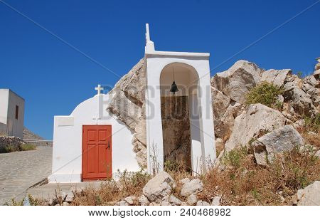 A small chapel on the Tarpon Springs Boulevard near Chorio on the Greek island of Halki.