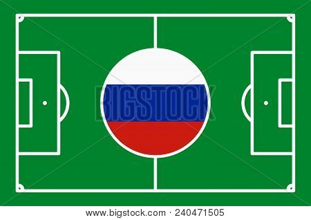 Abstract Green Soccer Field