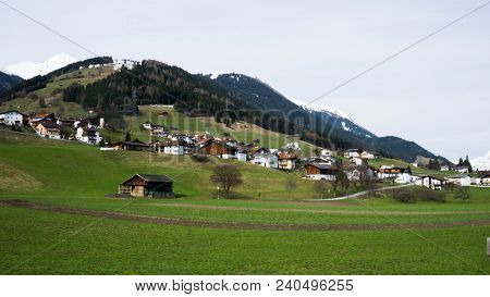 Landscape in the alps in Austria near the german border