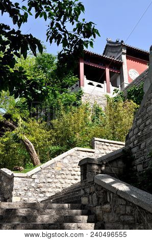 Ancient Building On The Hilltop
.photographed In Jinan , China
