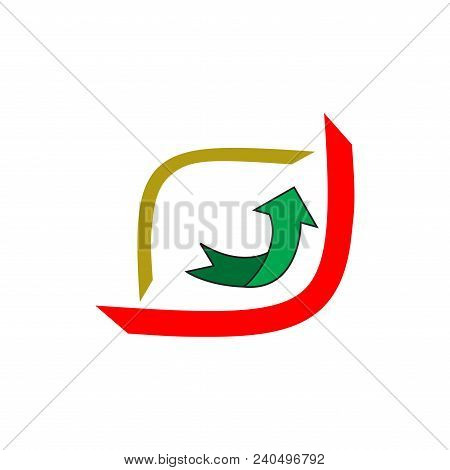 Modern Logo. Fast Simple Stylised. Creative Illustration In Colorful Tone. Brend-new Design For Your